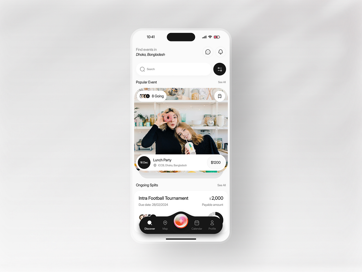 Event Ticket Booking App Design Image 2
