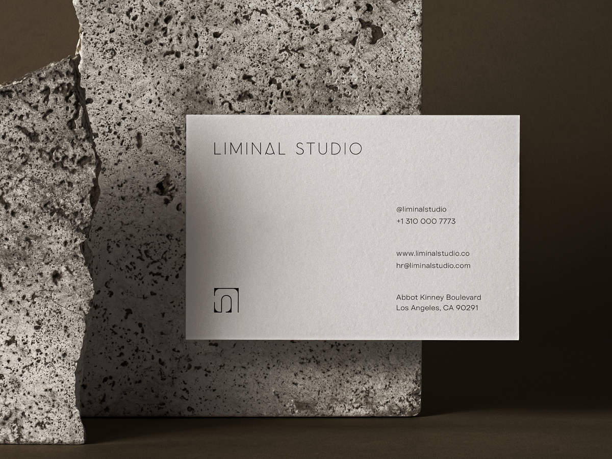 Liminal Studio - Minimal Architecture Brand Identity Image 3