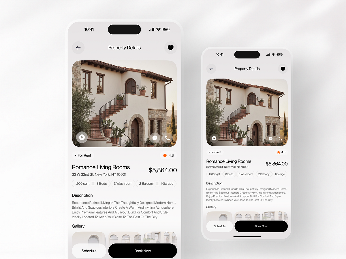 Aurex Living — Real Estate Mobile App Design Image 1
