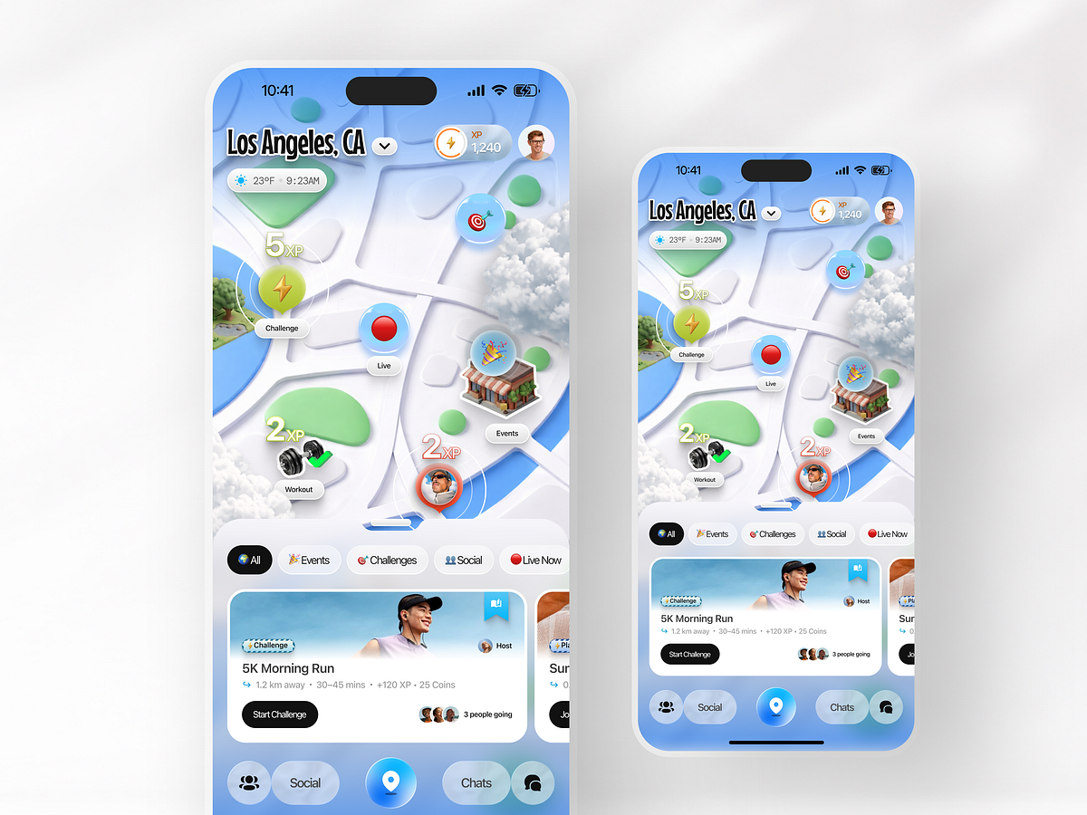 Social Gamification App Design Image 1