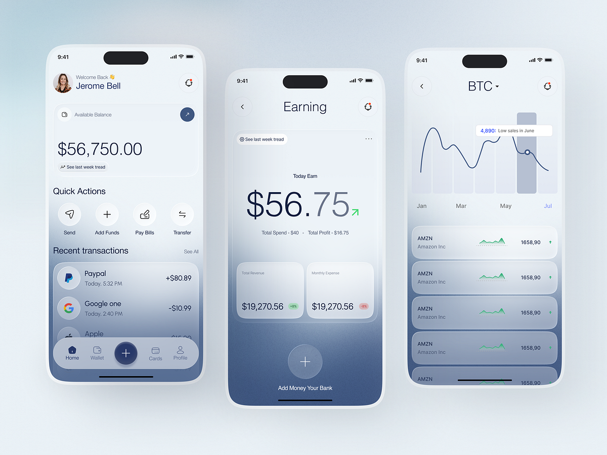 Payno- Fintech Investment App UI Design