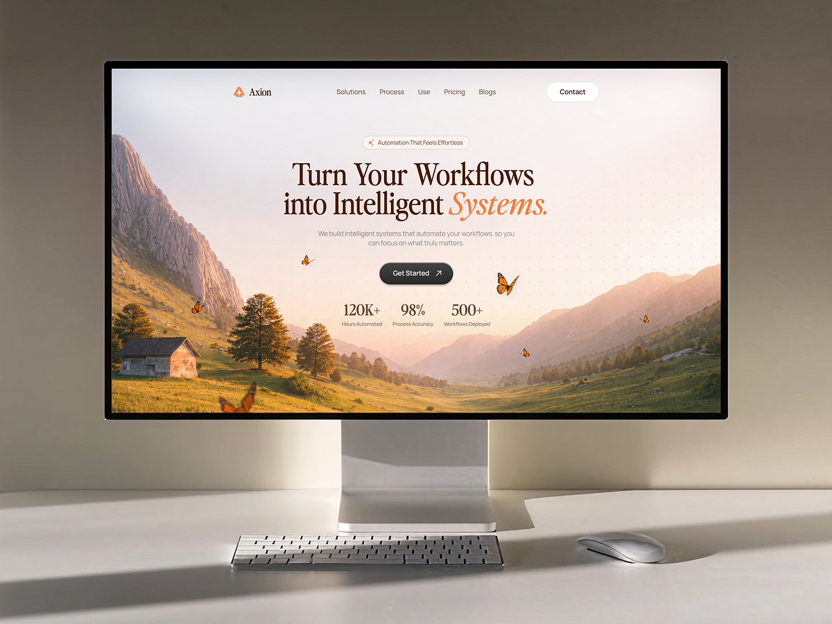 Axion — AI Workflow Automation SaaS Web Design Image 0