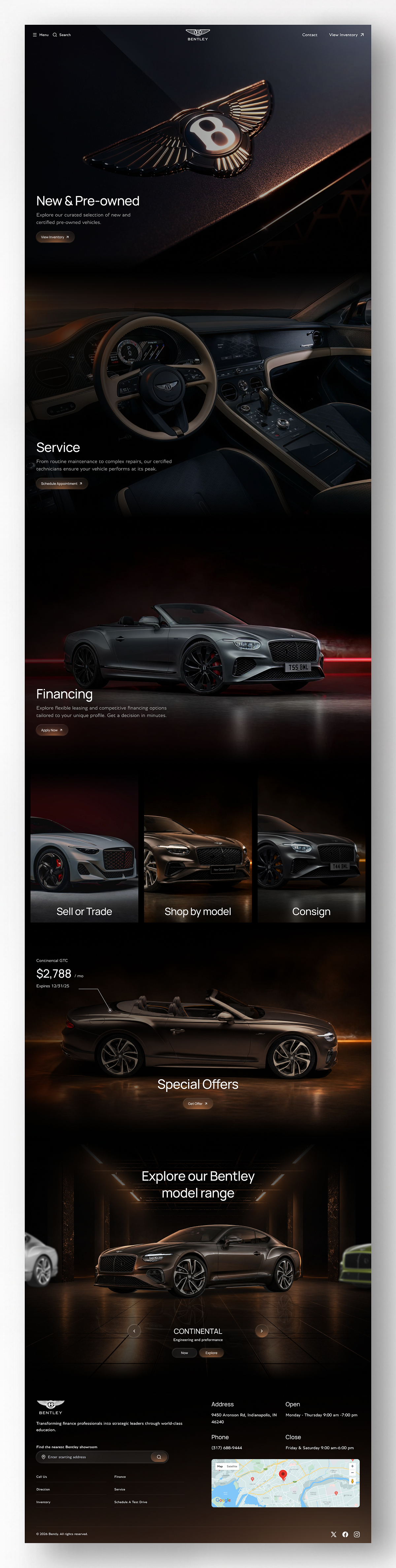 Bentley - Luxury Automotive Website Design Image 1