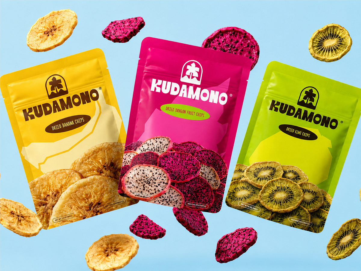 Kudamono - Fruit Snack Brand Identity & Packaging Design Image 1