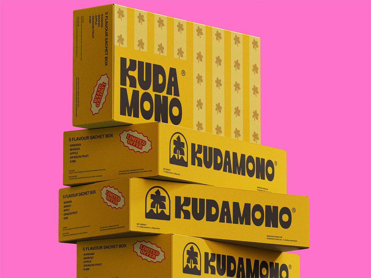 Kudamono - Fruit Snack Brand Identity & Packaging Design Image 5