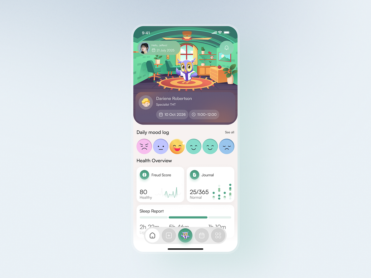 Freud - Children's Mental Health & Wellness App Design Image 0
