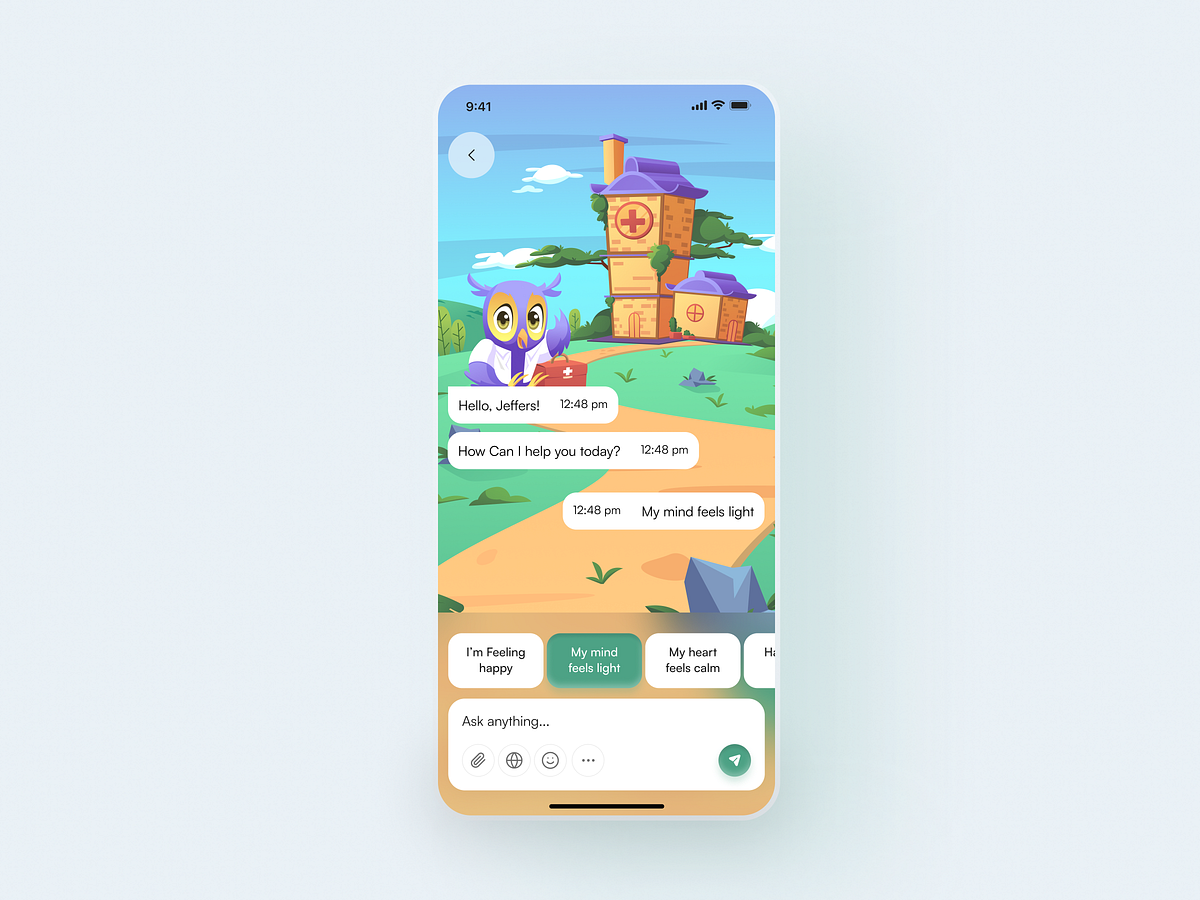 Freud - Children's Mental Health & Wellness App Design Image 1