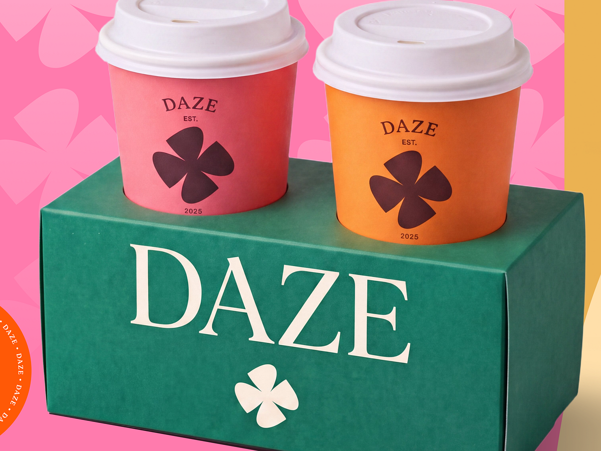 Daze — Bold Coffee Brand Identity & Packaging Design Image 2