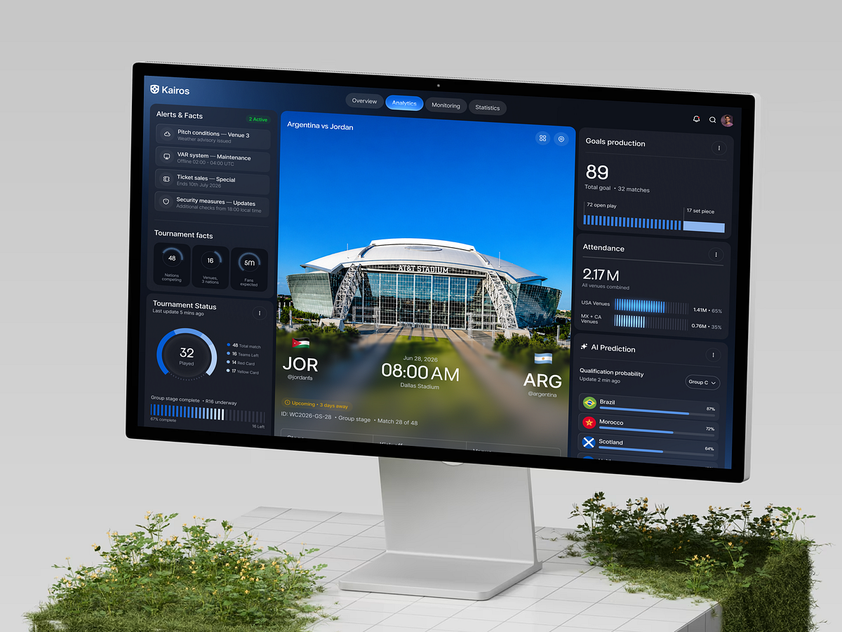 Kairos - Tournament Analytics Dashboard UI Design Image 0