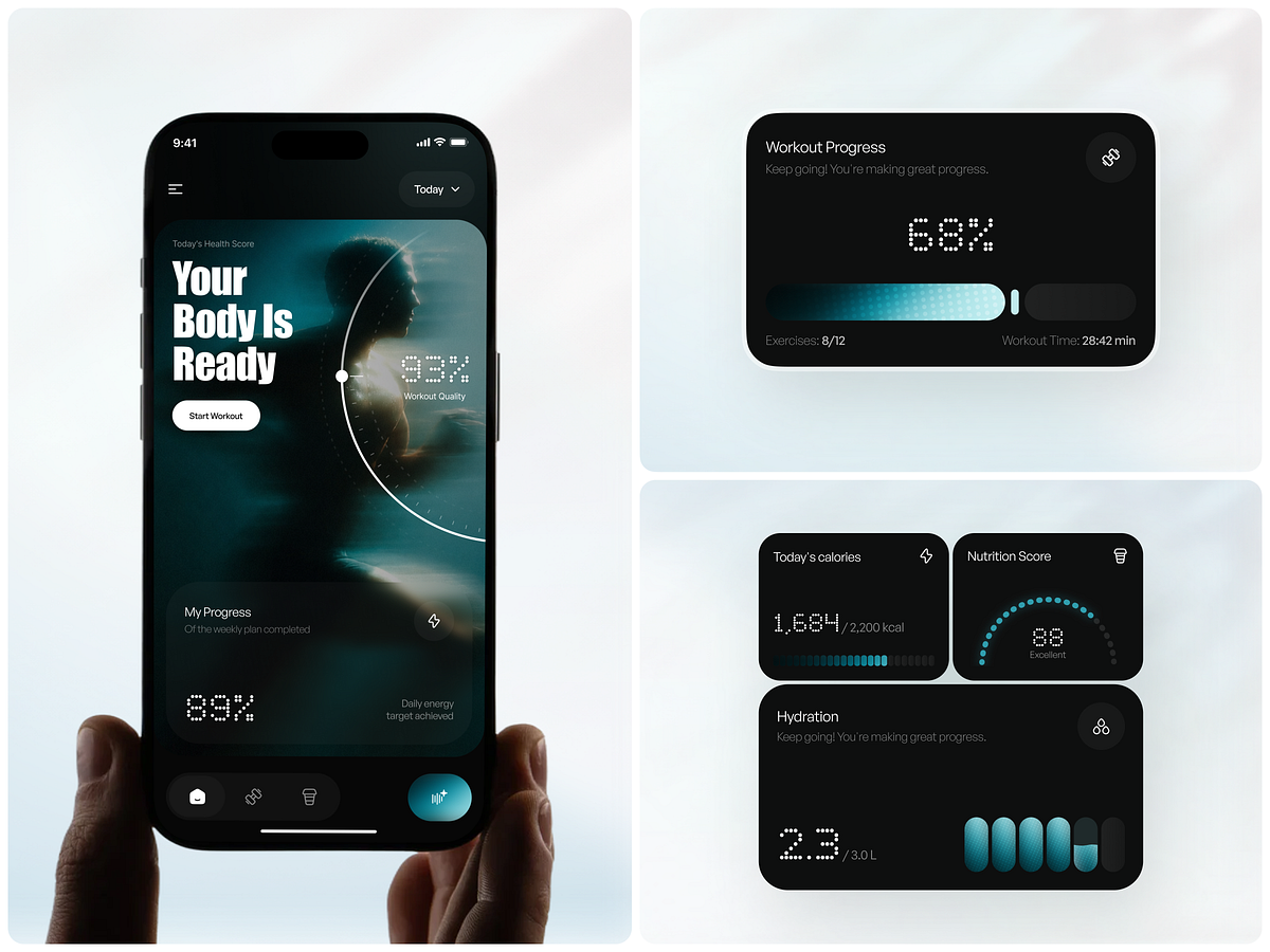 Pulse - AI Fitness & Nutrition App UI Image 0