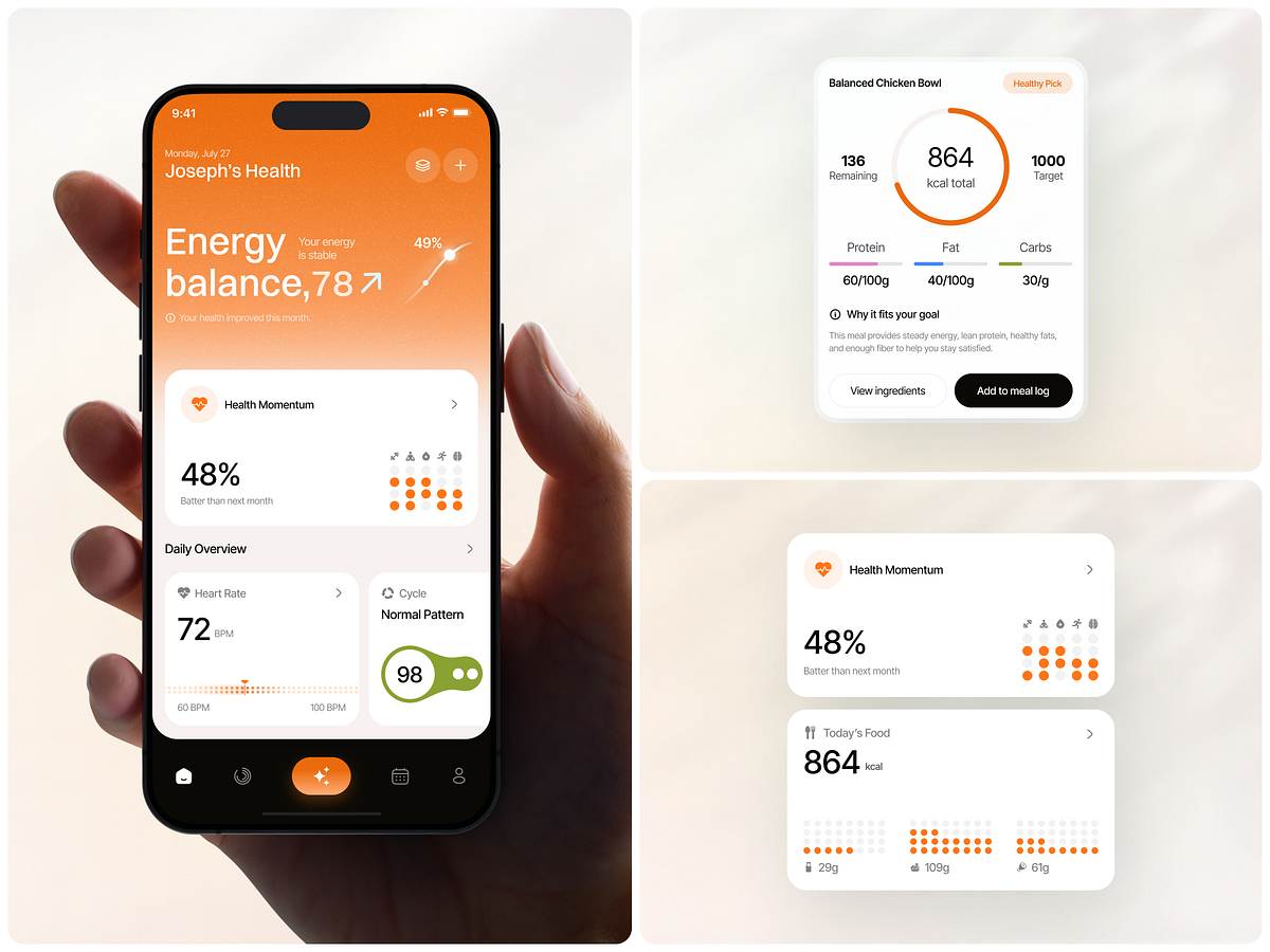 Nuvia AI - AI Health & Wellness App UI Image 0