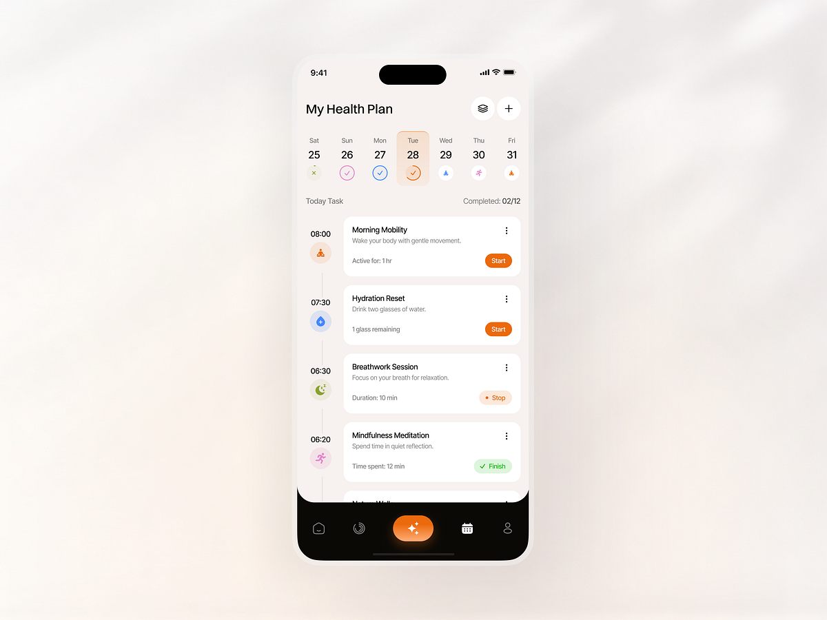 Nuvia AI - AI Health & Wellness App UI Image 3