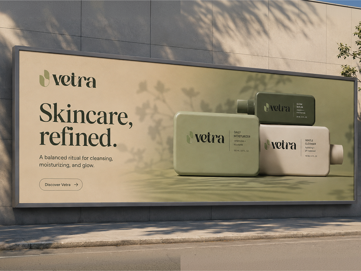 Vetra - Botanical Skincare Brand Identity Design Image 6