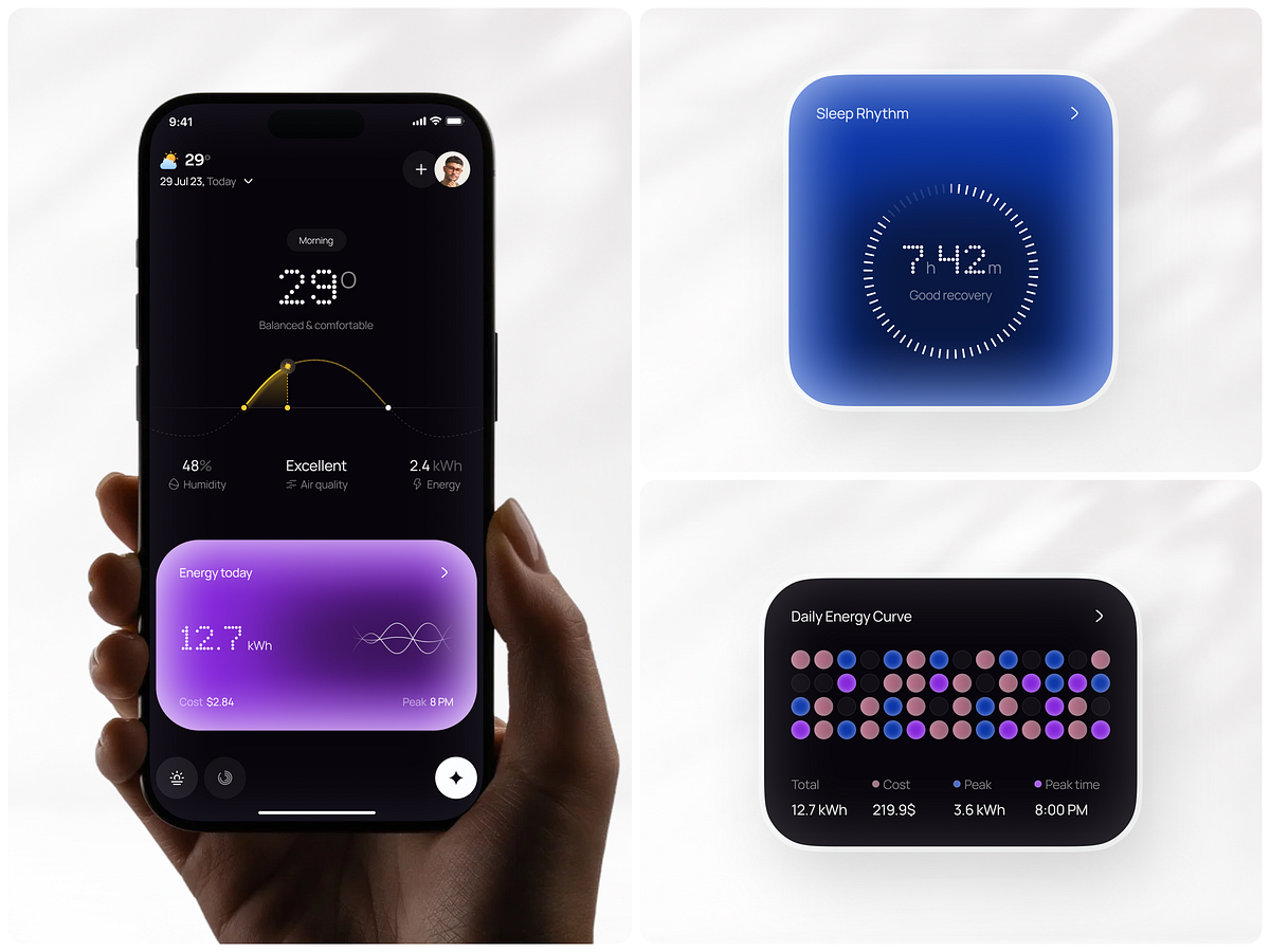 Nimbus - Smart Home Voice Control App UI Design Image 0
