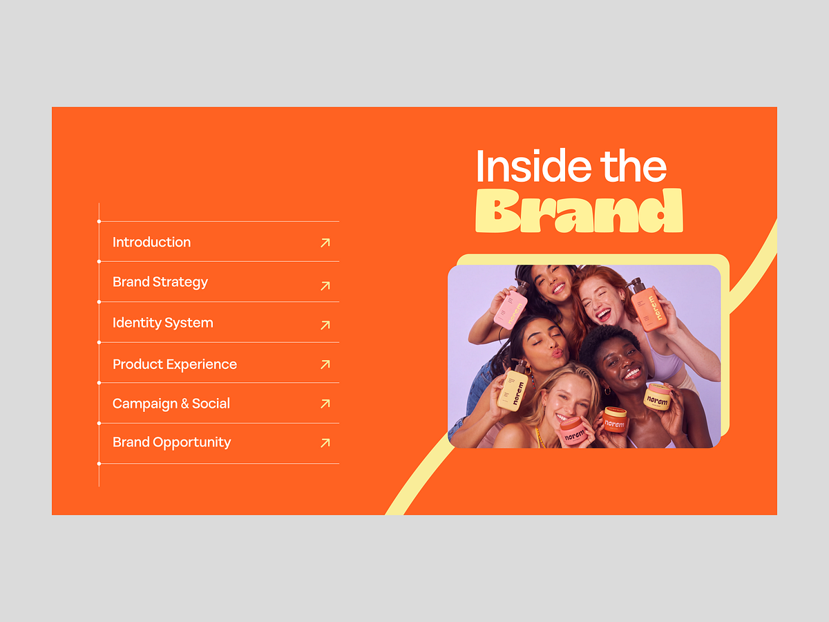 Norem - Skincare Brand Identity Pitch Deck Design Image 1