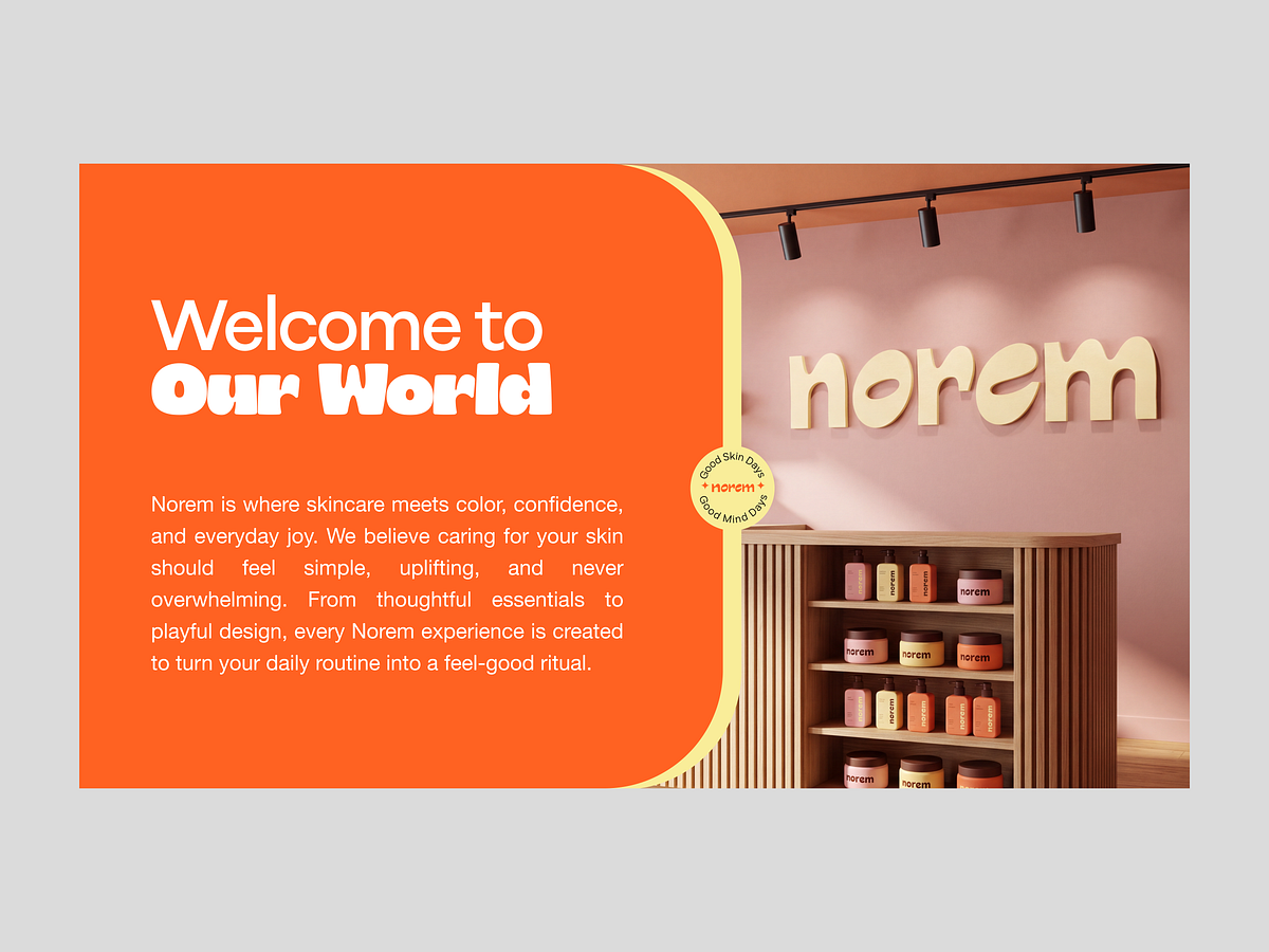 Norem - Skincare Brand Identity Pitch Deck Design Image 3