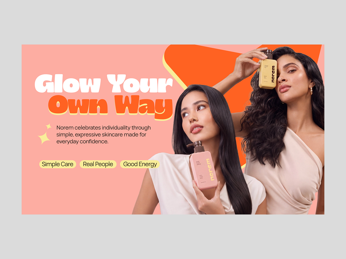 Norem - Skincare Brand Identity Pitch Deck Design Image 7