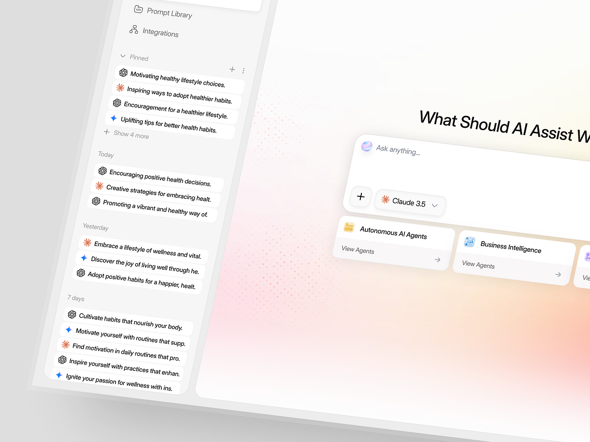 Orbix AI - AI Assistant Dashboard Design System Image 1