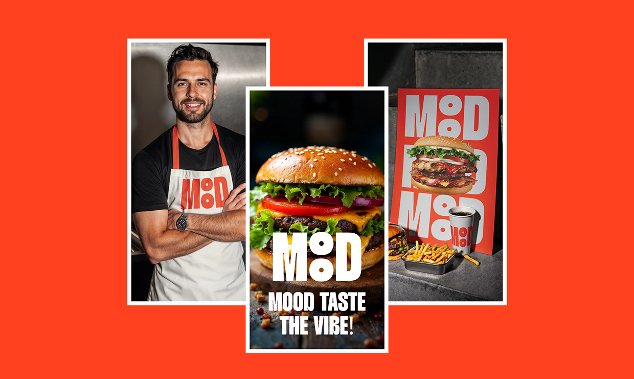 MOOD | Burger Logo & Branding Image 1