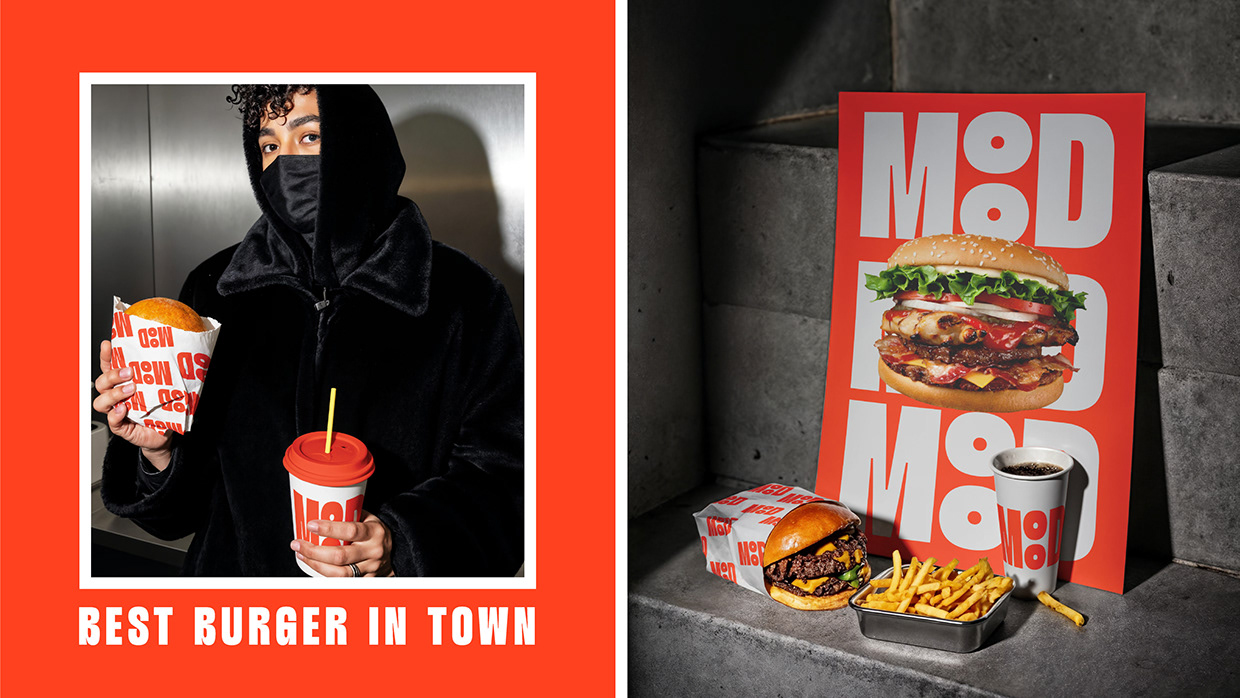 MOOD | Burger Logo & Branding Image 5