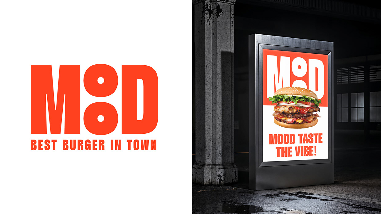 MOOD | Burger Logo & Branding Image 7