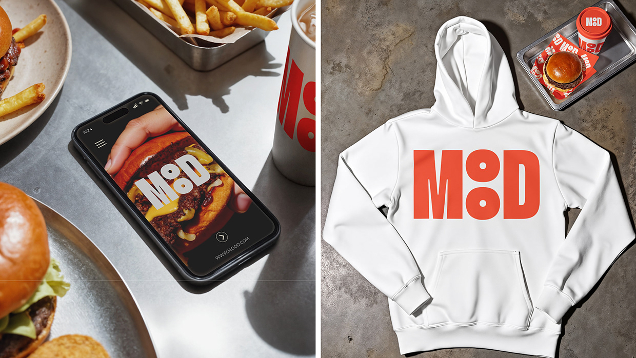 MOOD | Burger Logo & Branding Image 9