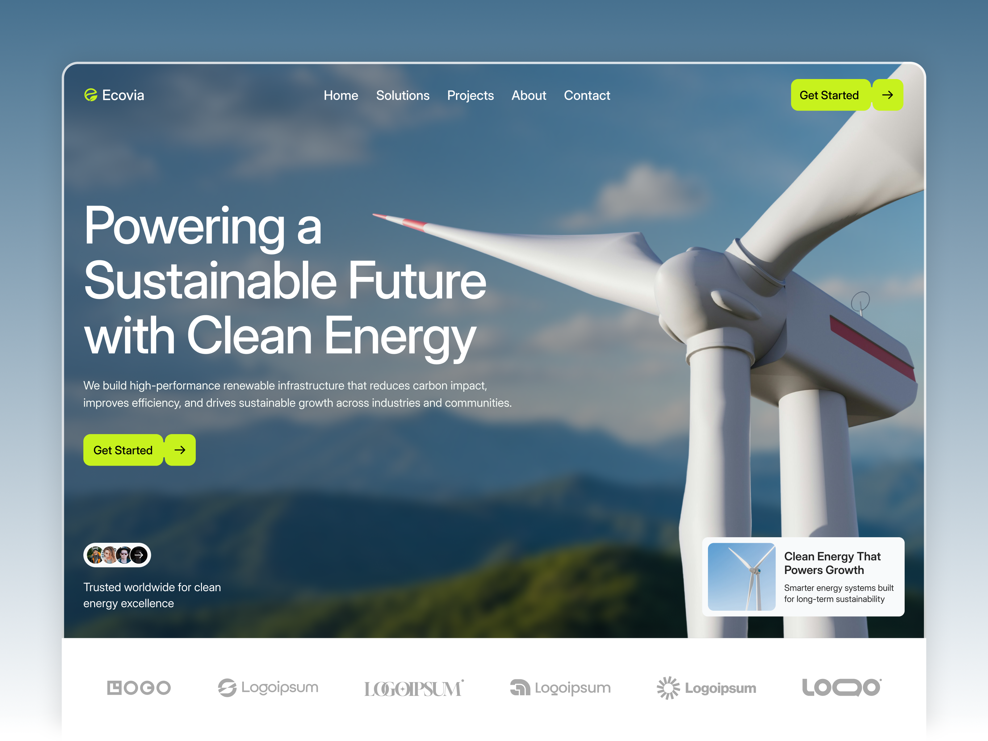 Ecovia: Responsive Construction Website Template by Pixcut Studio LLC