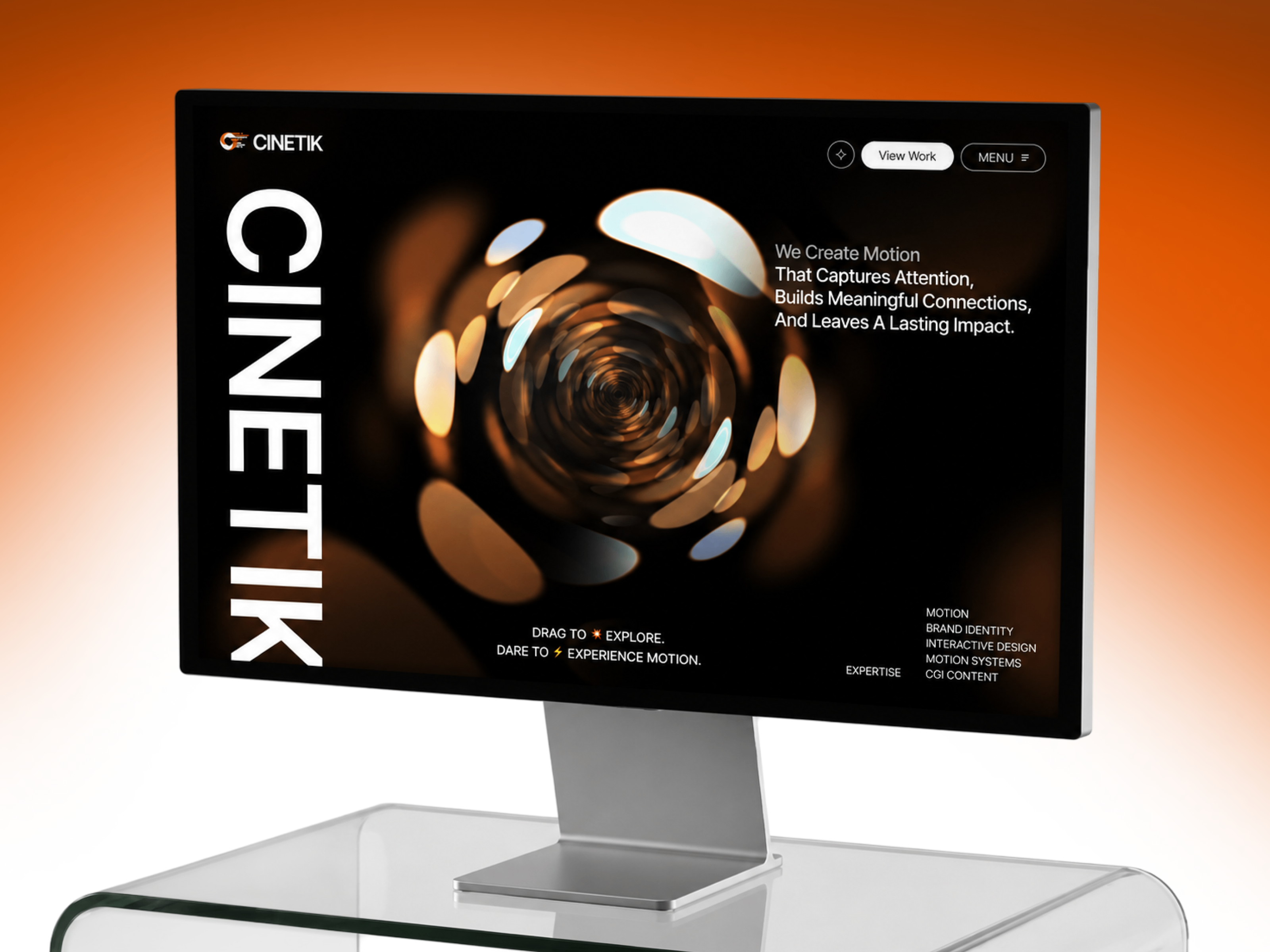 Cinetik: Free Portfolio Website Template by Pixcut Studio LLC