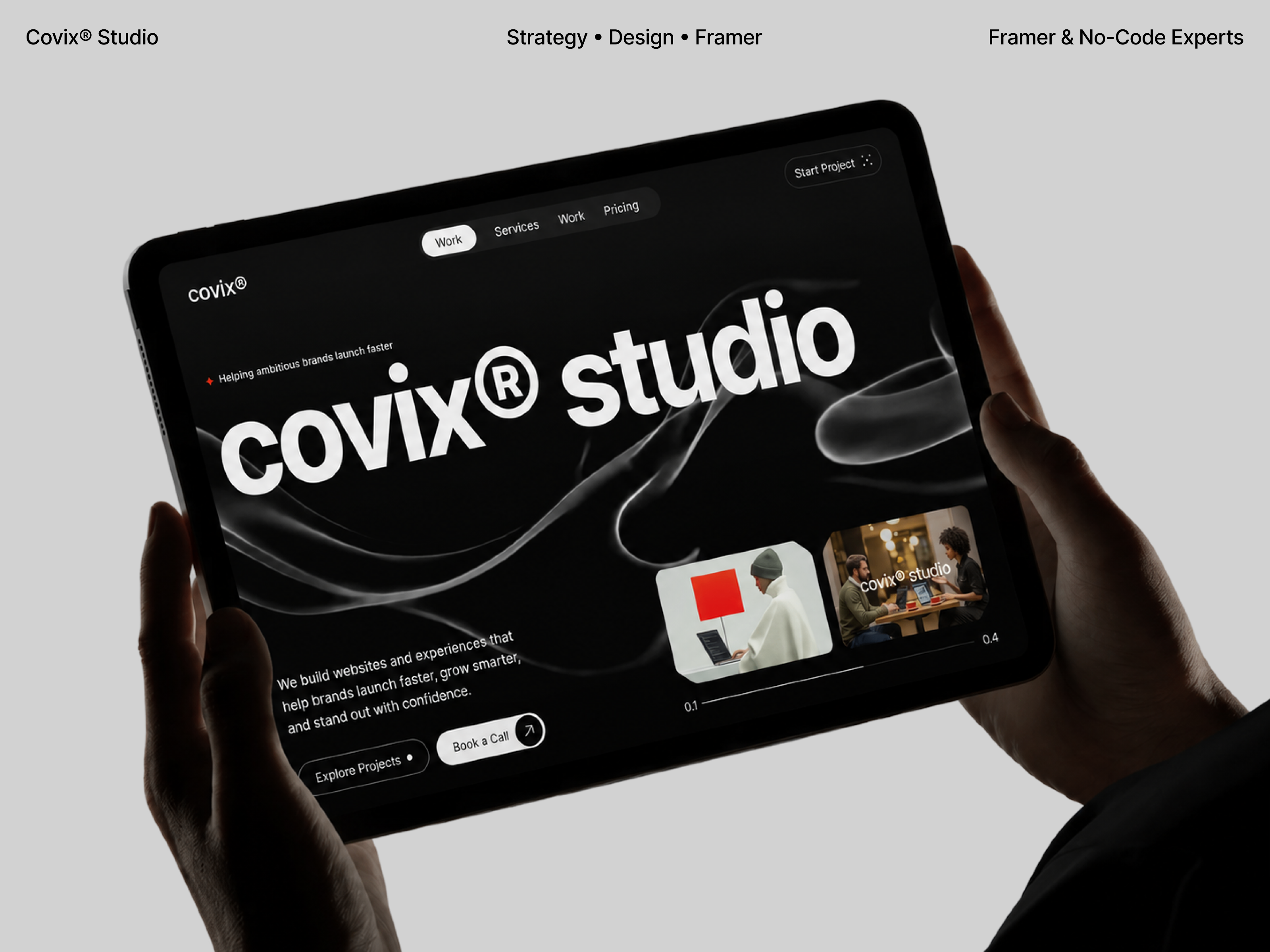 Covix: Responsive Portfolio Website Template by Pixcut Studio LLC