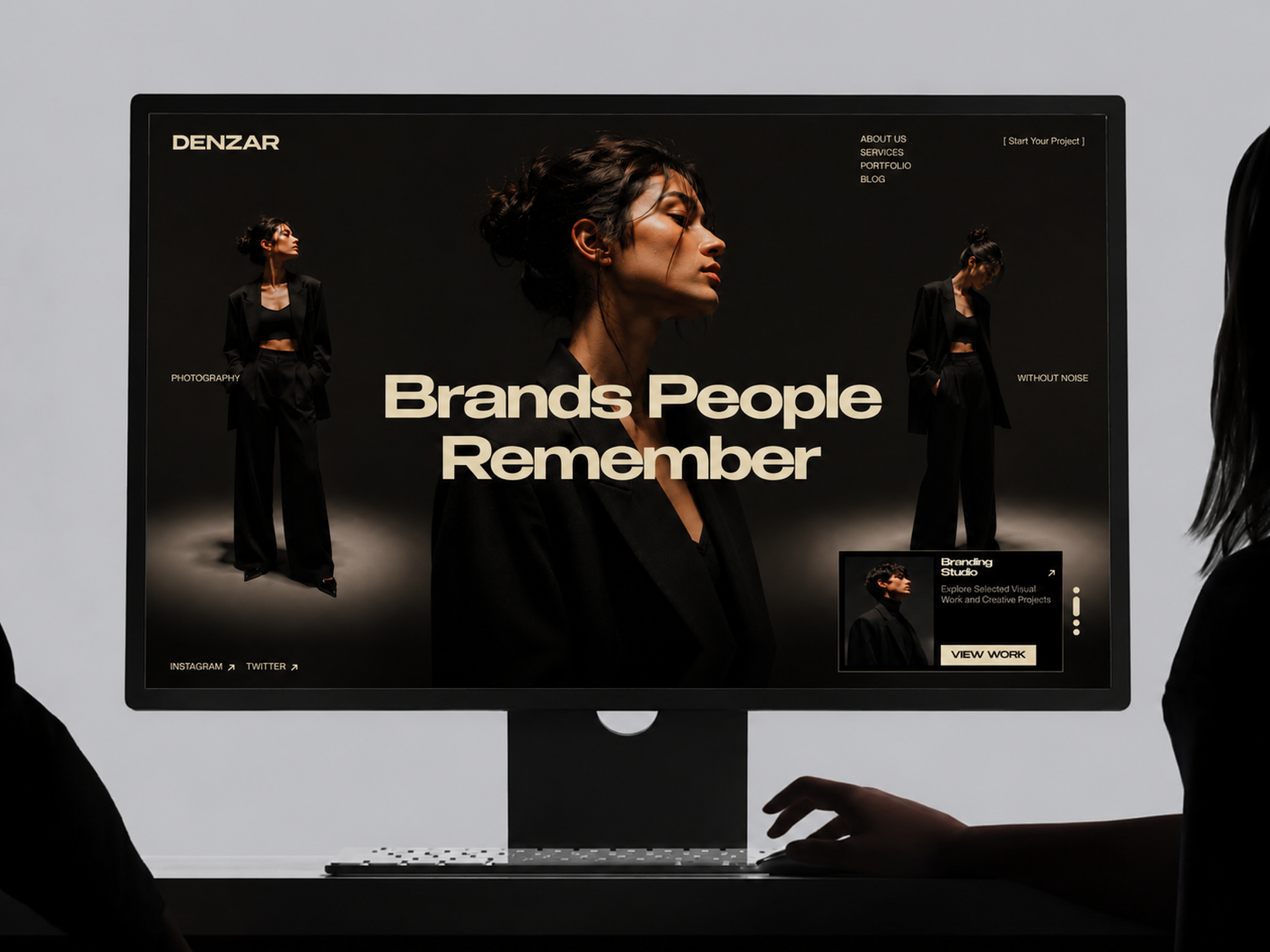 DENZAR: Responsive Portfolio Website Template by Pixcut Studio LLC