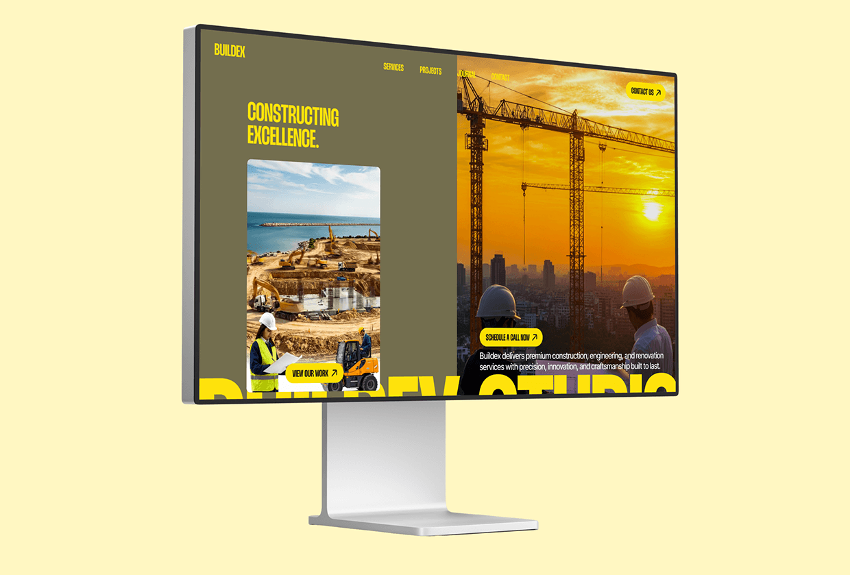 Buildex — Construction Agency Website Design Image 0