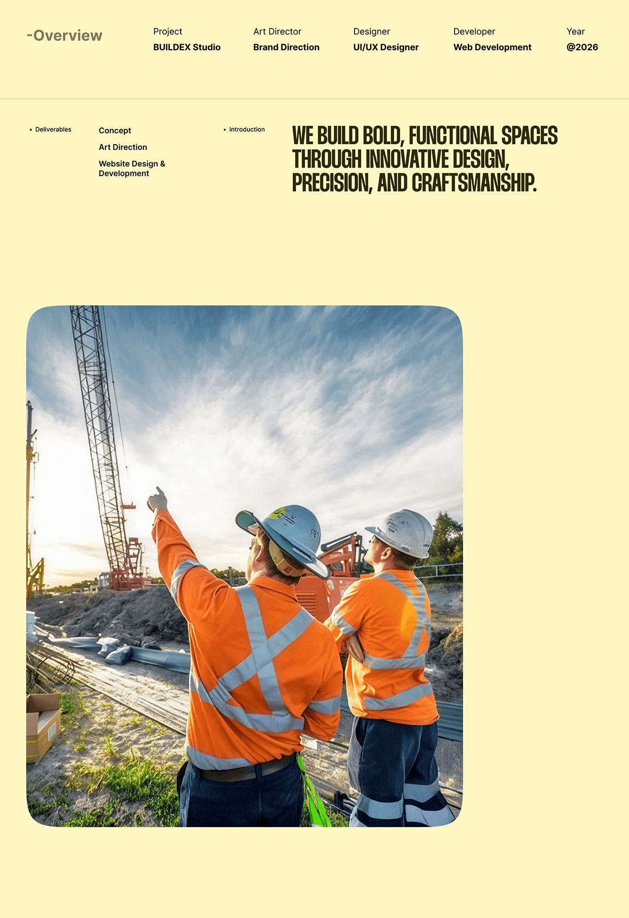Buildex — Construction Agency Website Design Image 1