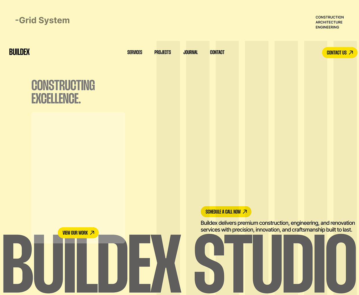 Buildex — Construction Agency Website Design Image 2