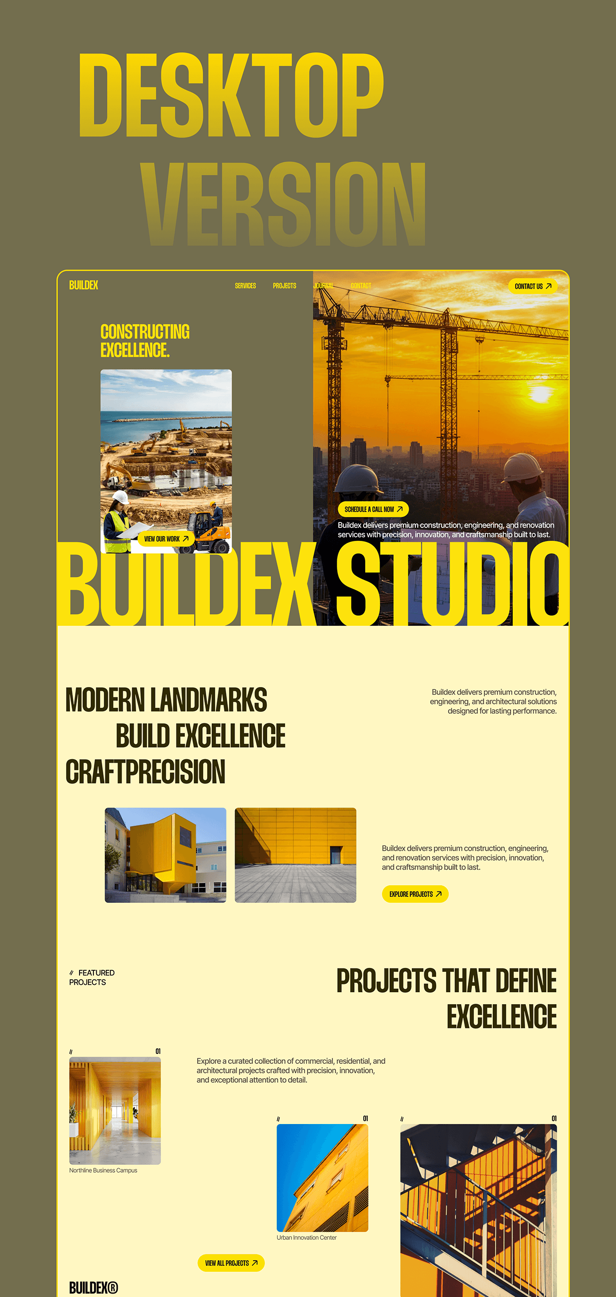 Buildex — Construction Agency Website Design Image 5