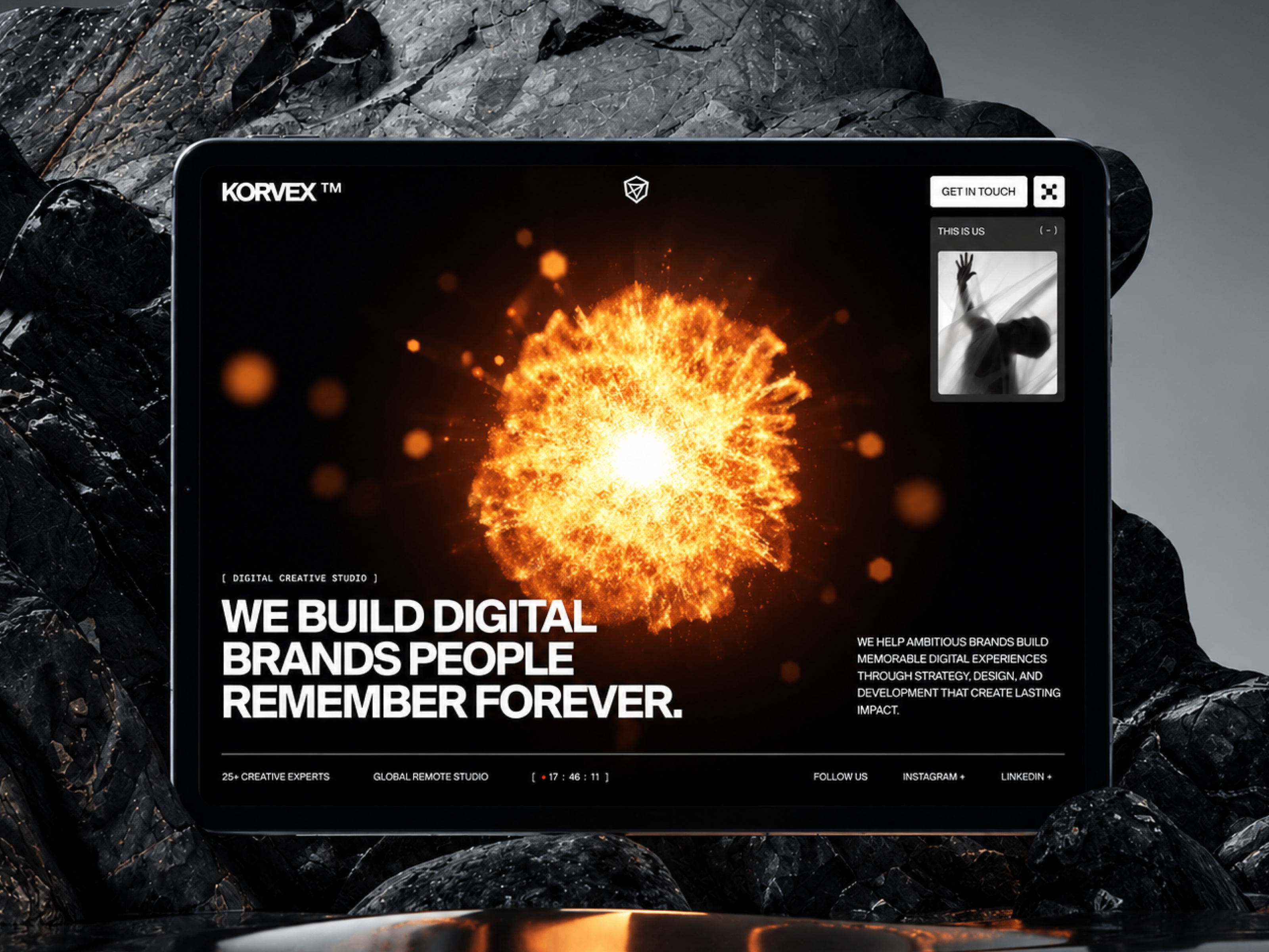 KORVEX: Responsive Portfolio Website Template by Pixcut Studio LLC — Framer Marketplace