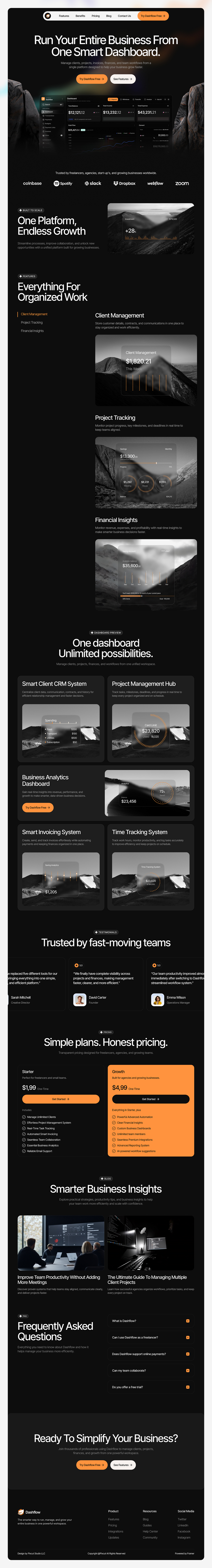 SaaS Startup website design Image 4