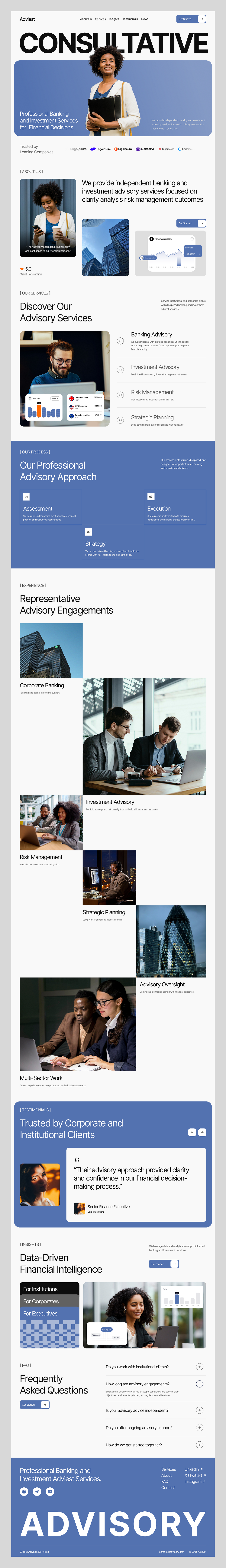 Adviest — Business Consultation Landing Page Image 5