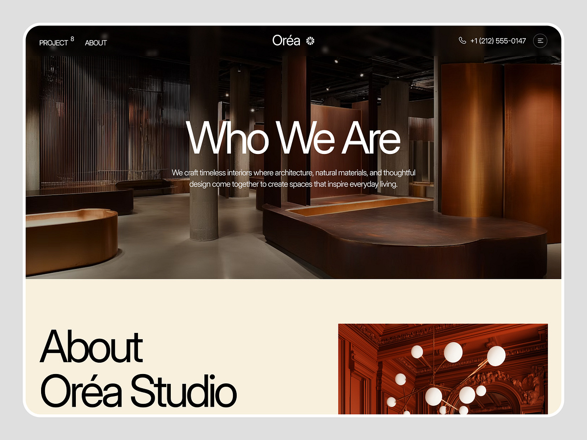 Oréa — Interior & Architecture Agency Website Design by Pixcut Studio ...