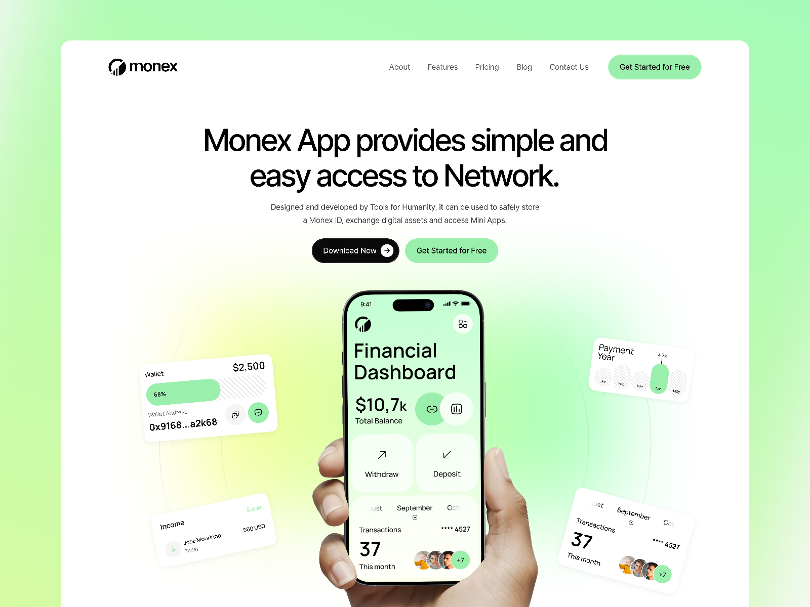 Monex — Website Template for Framer