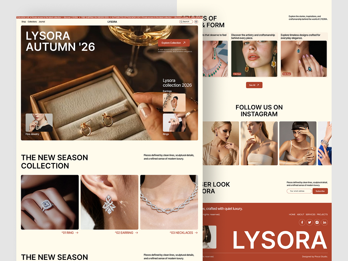 Premium Jewelry E-Commerce Website Image 1