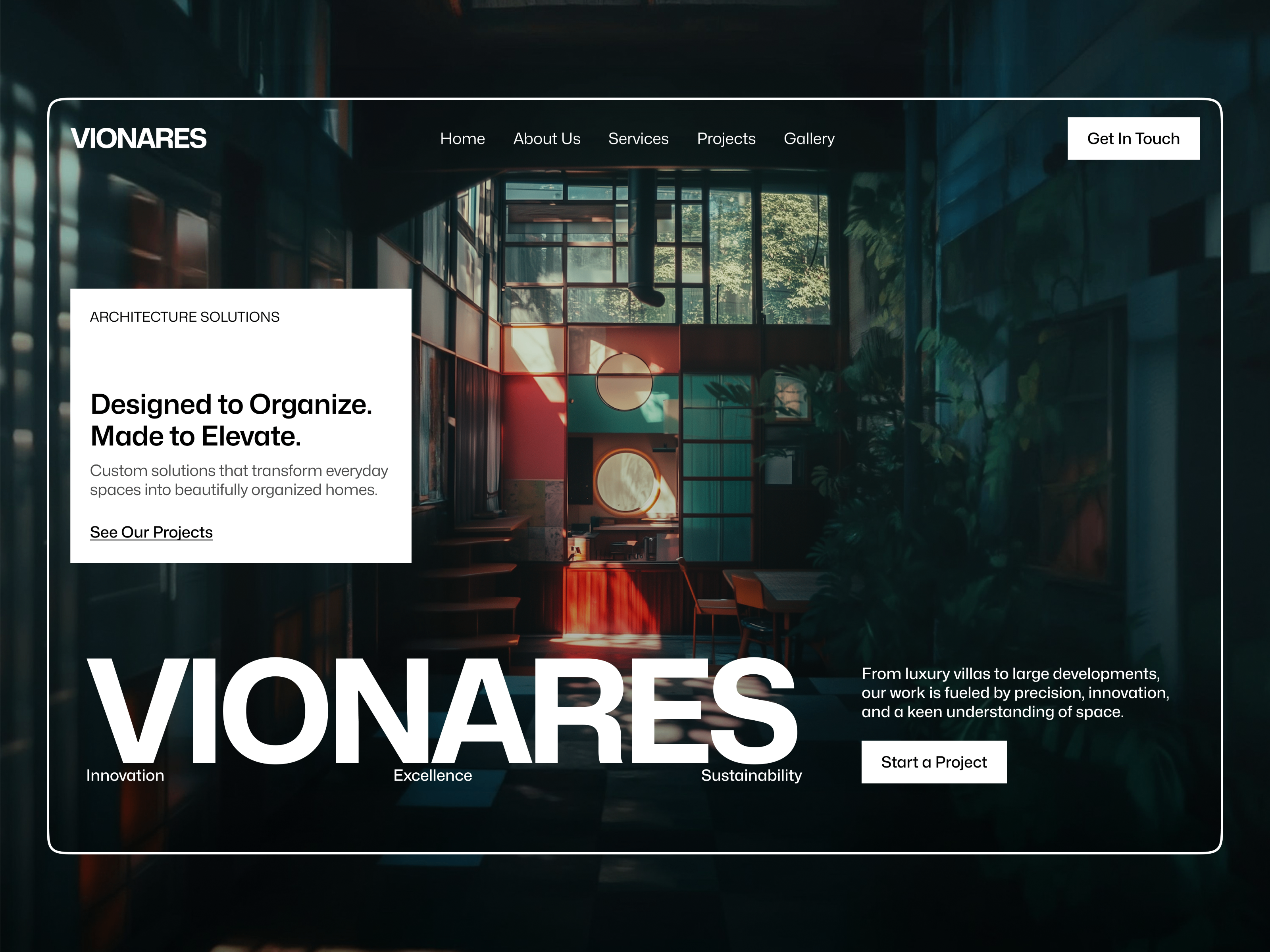 Vionares — Free Website Template for Framer