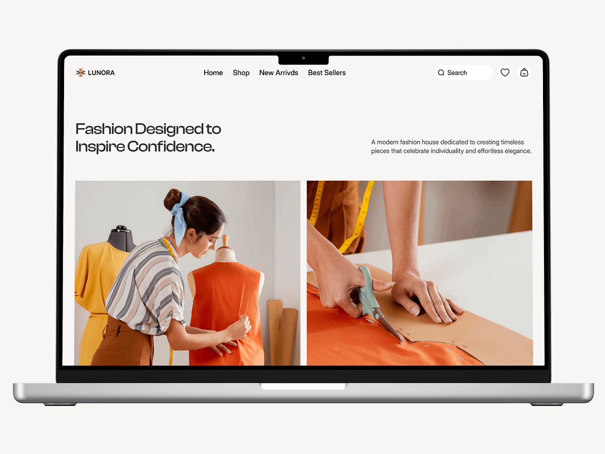 Fashion E-commerce Website Design Image 1
