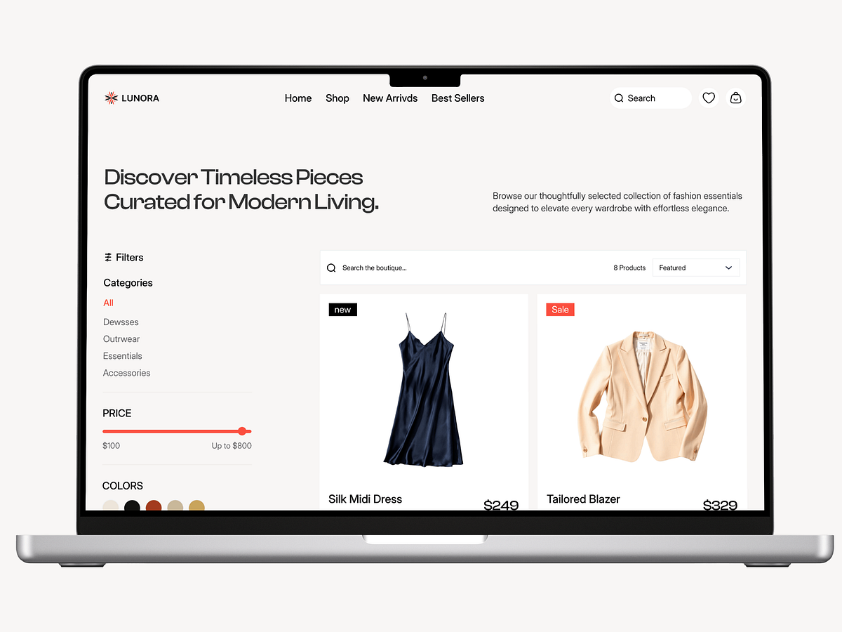 Fashion E-commerce Website Design Image 3