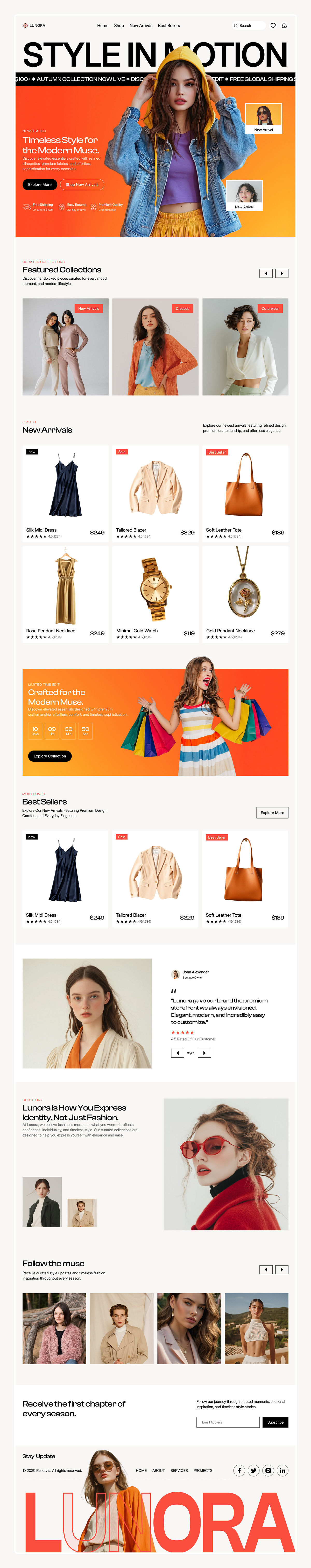 Fashion E-commerce Website Design Image 5
