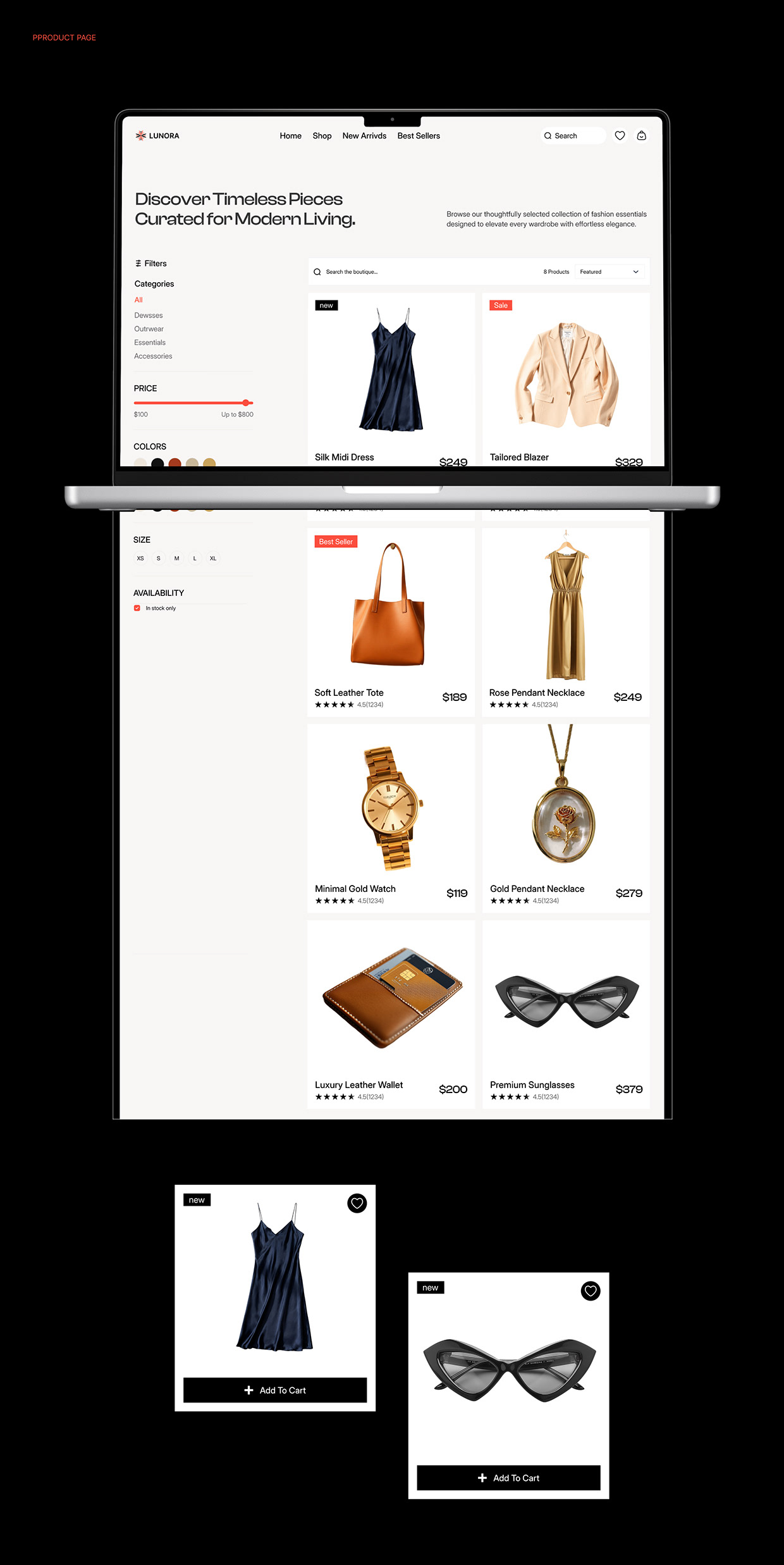 Lunora — Modern Fashion E-commerce Website Image 5