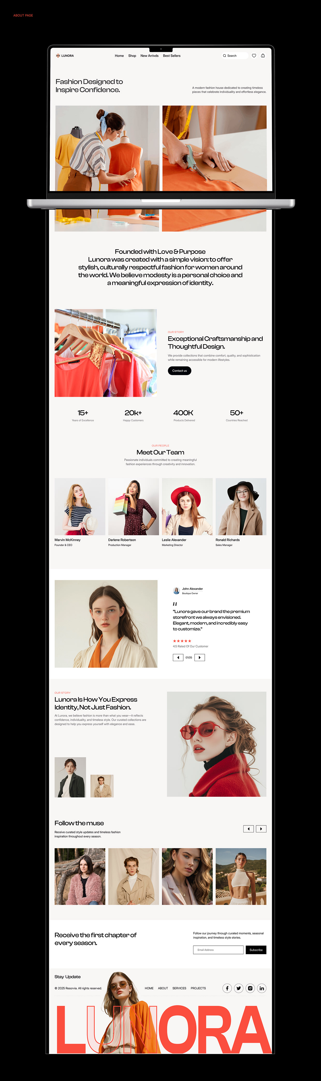 Lunora — Modern Fashion E-commerce Website Image 11