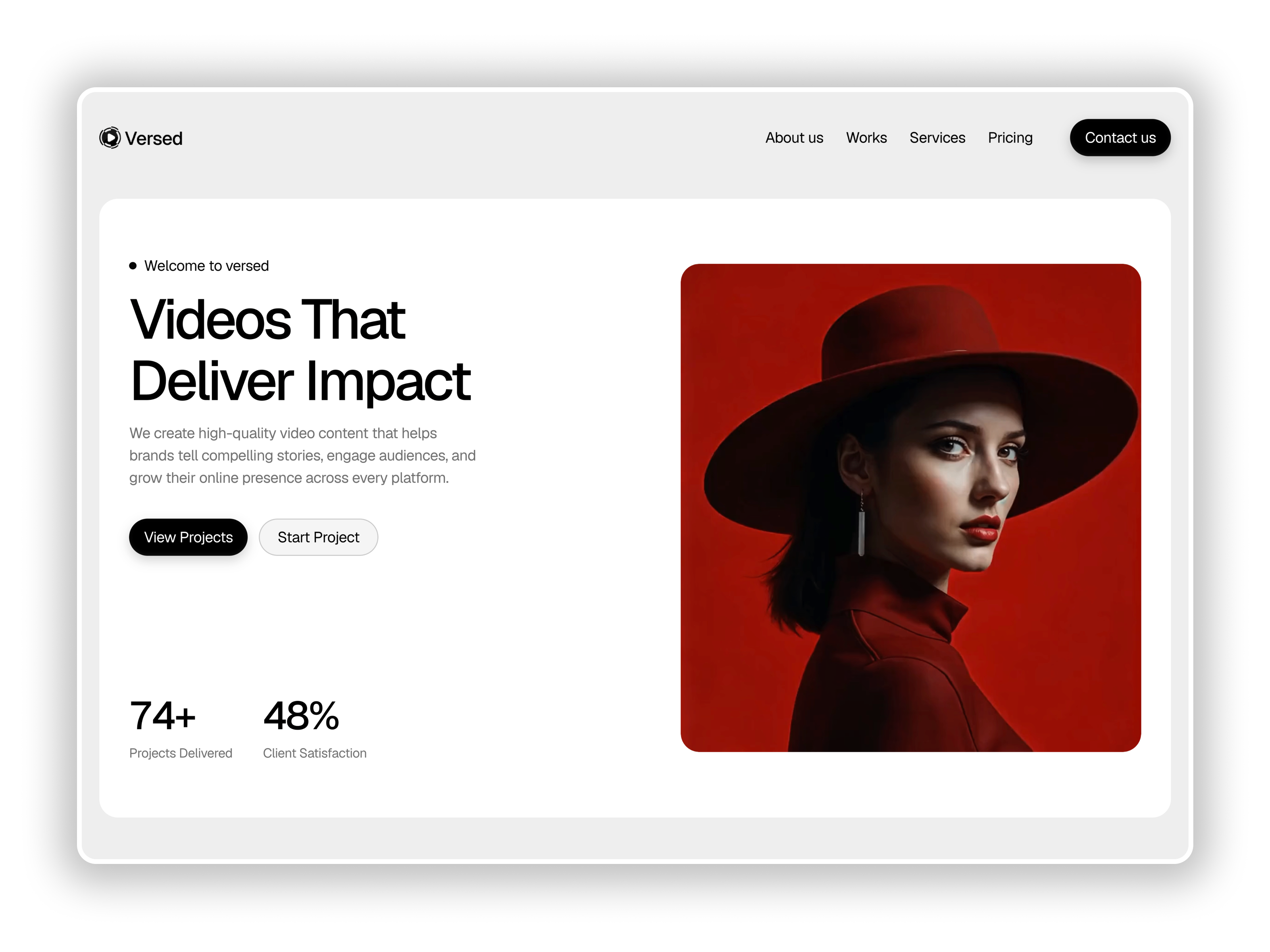 Versed — Free Website Template for Framer