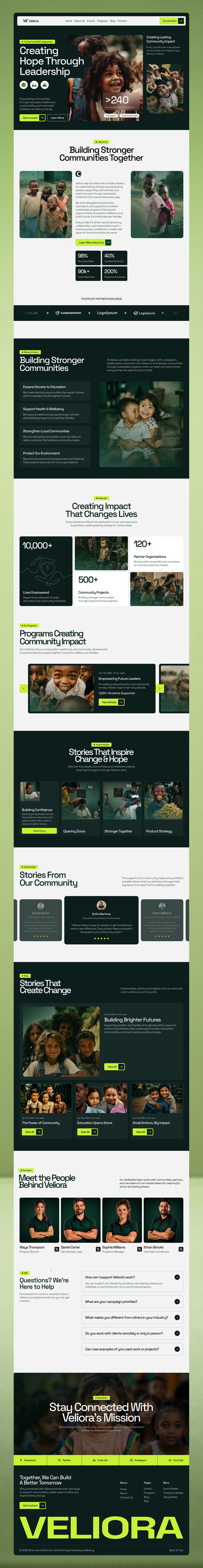 Veliora — Nonprofit & Charity Website Design Image 4
