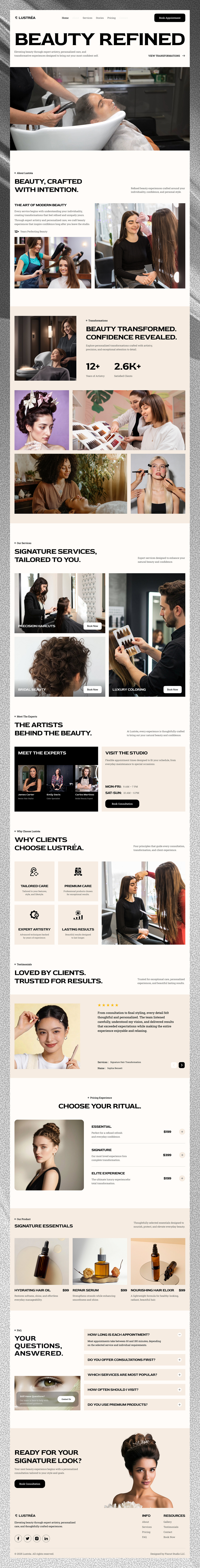 Beauty & Wellness Website Design Image 4