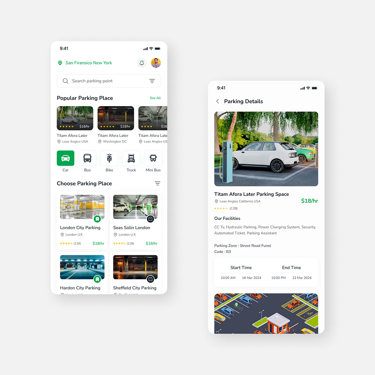 Car Parking Mobile App UI/UX Design Image 0